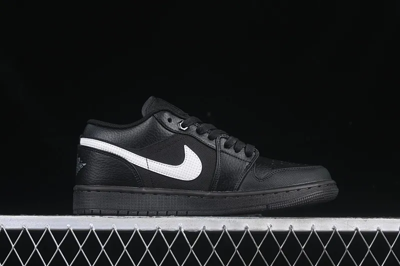 All categories Air Jordan Jordan series basketball shoes Air Jordan 1 Low Air Jordan 1 Low AJ1 Joe 1 black and white canvas leather low-top cultural basketball shoes HV5968-001